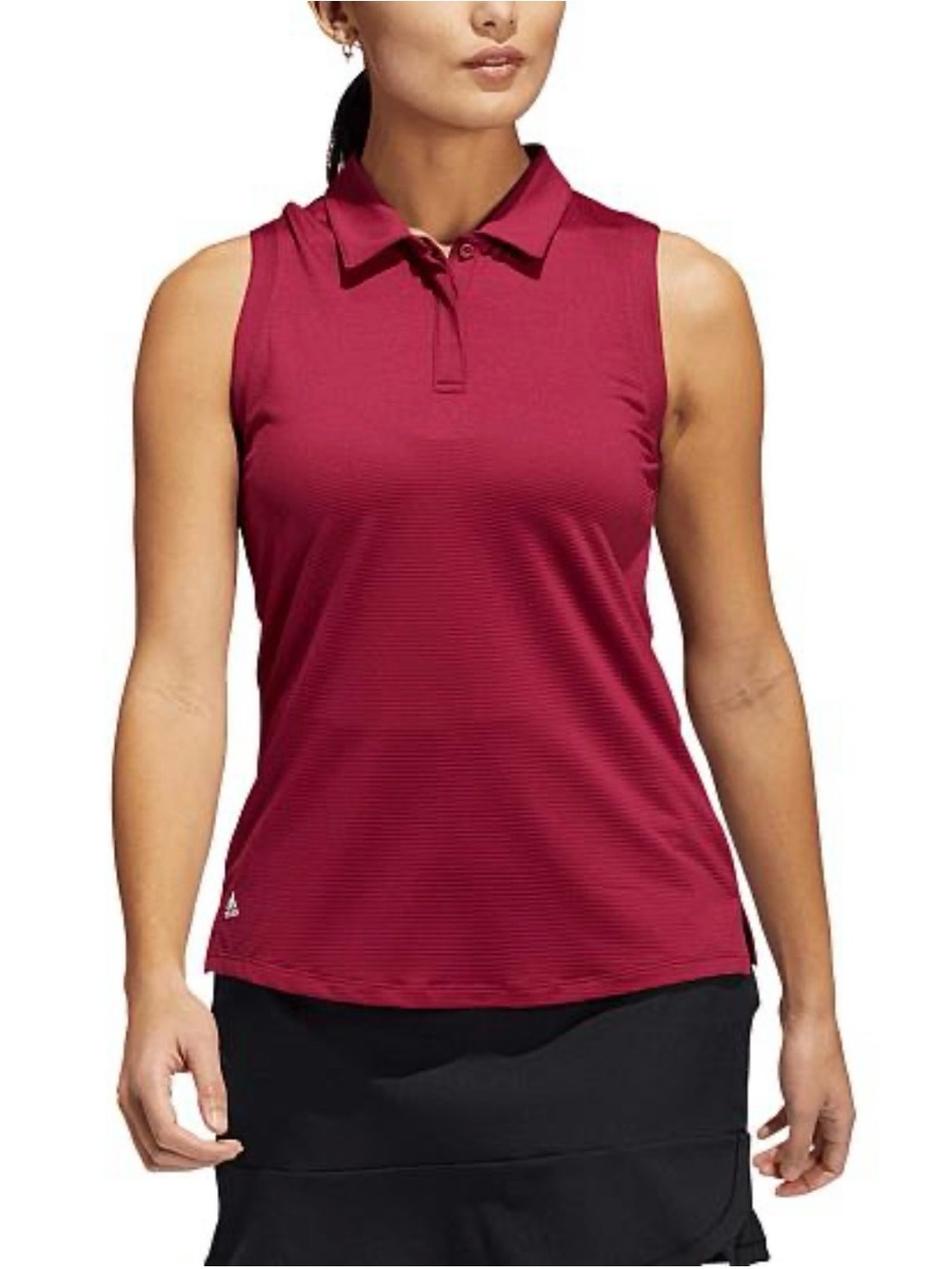 🆕 NWT Adidas Ottoman Solid Sleeveless P Golf Polo Tank Top Legacy Burgundy Sz XL